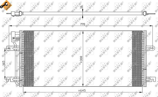 NRF 35316 - Condenser, air conditioning parts5.com