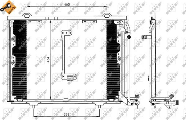 NRF 35214 - Condensador, aire acondicionado parts5.com