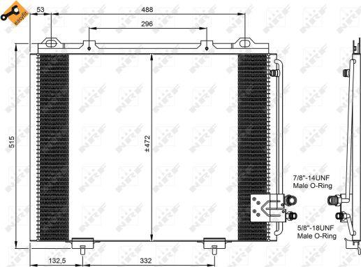 NRF 35228 - Condensador, aire acondicionado parts5.com