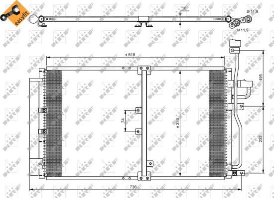 NRF 35797 - Condensador, aire acondicionado parts5.com