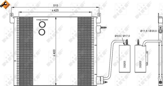 NRF 35741 - Condensador, aire acondicionado parts5.com