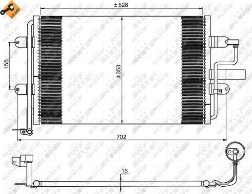 NRF 35733 - Condensador, aire acondicionado parts5.com