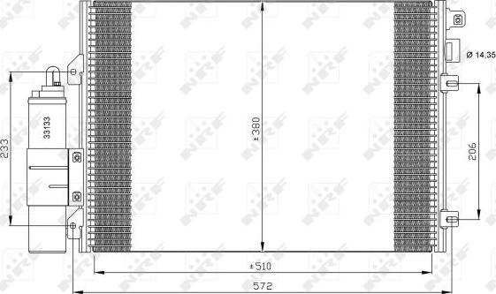 NRF 35771 - Condensador, aire acondicionado parts5.com