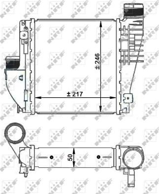 NRF 30924 - Intercooler, compresor parts5.com