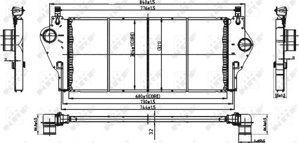 NRF 30432 - Töltőlevegő-hűtő parts5.com