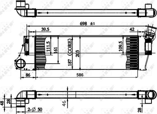 NRF 30899 - Chłodnica powietrza doładowującego parts5.com