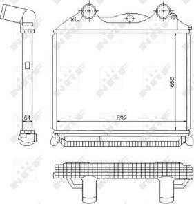 NRF 30204 - Intercooler, compresor parts5.com