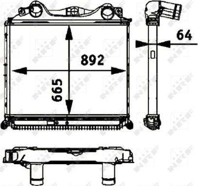 NRF 30205 - Chłodnica powietrza doładowującego parts5.com