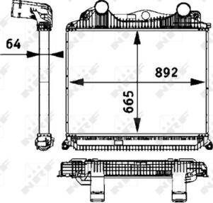 NRF 30206 - Intercooler, compresor parts5.com