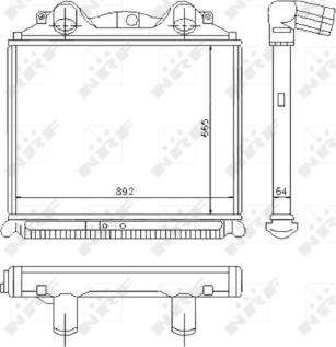 NRF 30203 - Intercooler, échangeur parts5.com