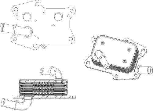 NRF 31830 - Oil Cooler, engine oil parts5.com