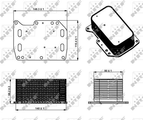 NRF 31334 - Motor yağ radyatörü parts5.com