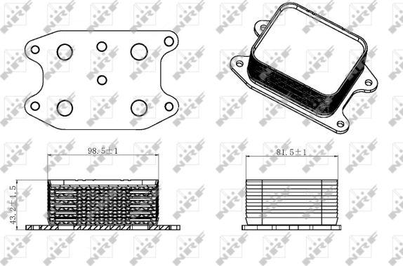 NRF 31329 - Chladič motorového oleja parts5.com