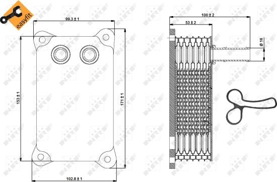 NRF 31294 - Radiator ulei, ulei motor parts5.com