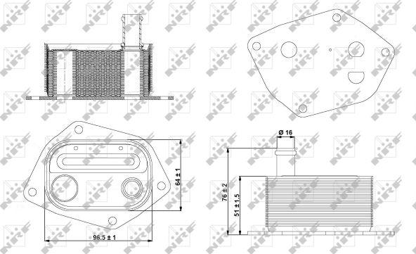 NRF 31298 - Hladilnik olja, motorno olje parts5.com