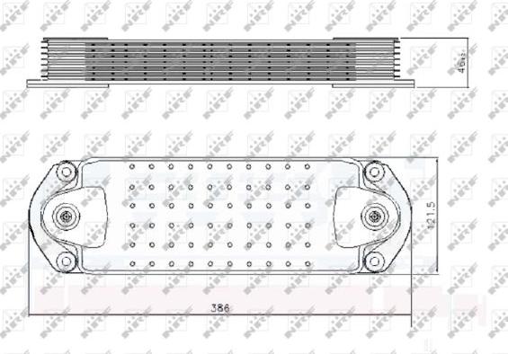 NRF 31244 - Radiador de aceite, aceite motor parts5.com