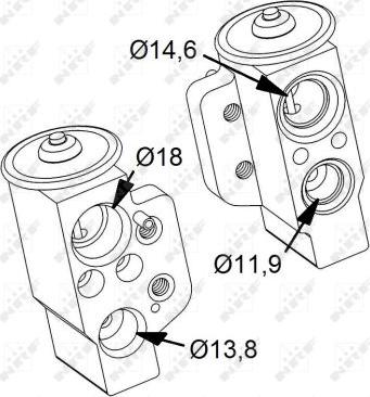 NRF 38417 - Genleşme valfi, klima sistemi parts5.com