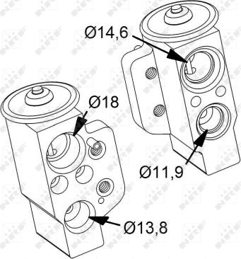 NRF 38417 - Válvula de expansión, aire acondicionado parts5.com