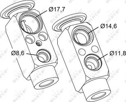 NRF 38479 - Expansion Valve, air conditioning parts5.com