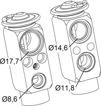 NRF 38399 - Expansion Valve, air conditioning parts5.com