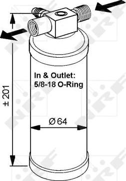 NRF 33059 - Изсушител, климатизация parts5.com