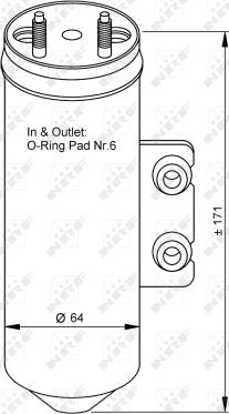 NRF 33198 - Dryer, air conditioning parts5.com