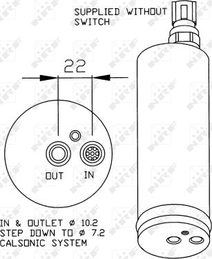 NRF 33181 - Filtro deshidratante, aire acondicionado parts5.com