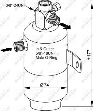 NRF 33170 - Dryer, air conditioning parts5.com