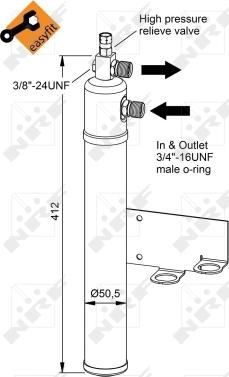 NRF 33365 - Изсушител, климатизация parts5.com