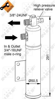 NRF 33366 - Szárító, klímaberendezés parts5.com