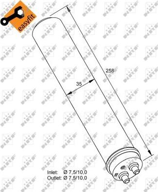 NRF 33300 - Sušač, klima-uređaj parts5.com