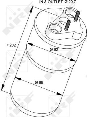 NRF 33318 - Kuivain, ilmastointilaite parts5.com