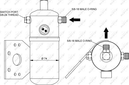 NRF 33291 - Filtre déshydratant, climatisation parts5.com