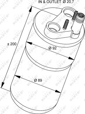 NRF 33216 - Szárító, klímaberendezés parts5.com