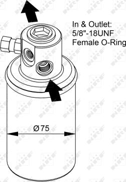 NRF 33231 - Filtro deshidratante, aire acondicionado parts5.com