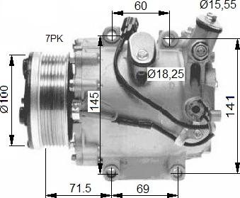 NRF 32491 - Kompresor, klima-uređaj parts5.com