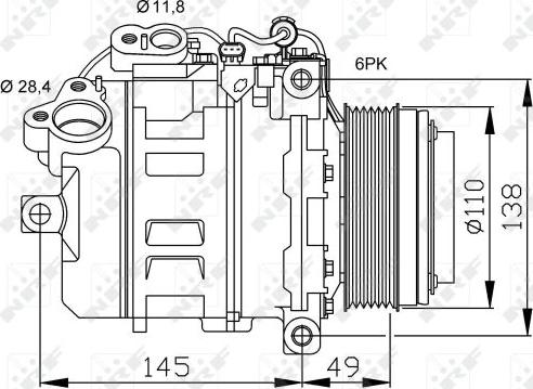 NRF 32533 - Compressor, air conditioning parts5.com