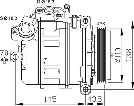 NRF 32520 - Kompresör, klima sistemi parts5.com