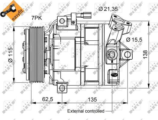 NRF 32692 - Компресор, климатизация parts5.com