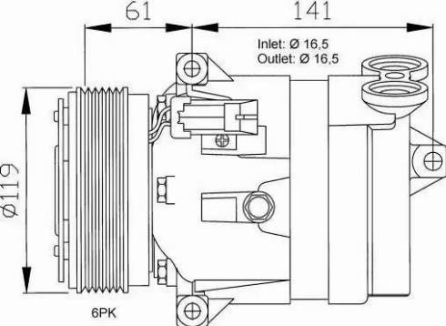 NRF 32021G - Συμπιεστής, συστ. κλιματισμού parts5.com