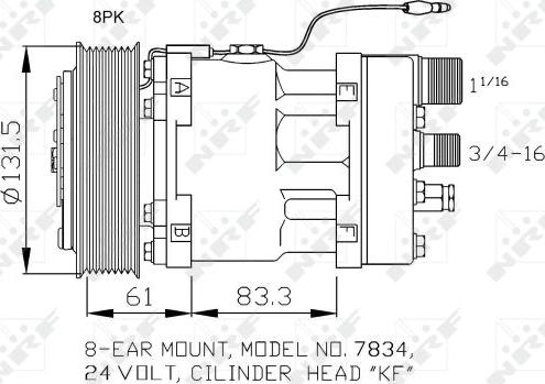 NRF 32073 - Compressor, air conditioning parts5.com