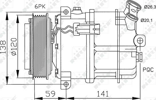 NRF 32191 - Kompresor, klima-uređaj parts5.com