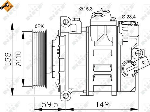 NRF 32146 - Kompresor, klima-uređaj parts5.com