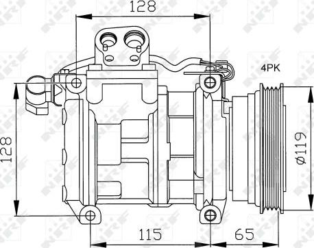 NRF 32122 - Kompressor,kliimaseade parts5.com