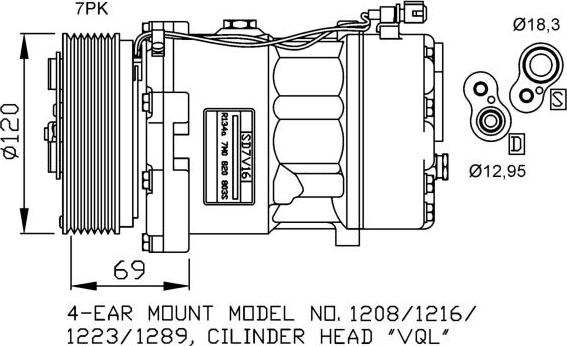 NRF 32268 - Compressor, air conditioning parts5.com