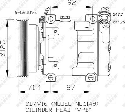 NRF 32267 - Kompresor, klima-uređaj parts5.com