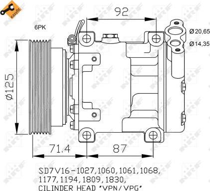 NRF 32742 - Compresseur, climatisation parts5.com