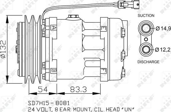 NRF 32732 - Kompresor, klimatyzacja parts5.com