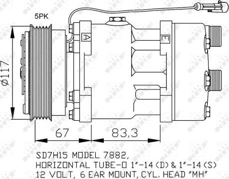 NRF 32779 - Kompresor, klimtatska naprava parts5.com