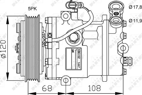 NRF 32775 - Kompresor, klima-uređaj parts5.com